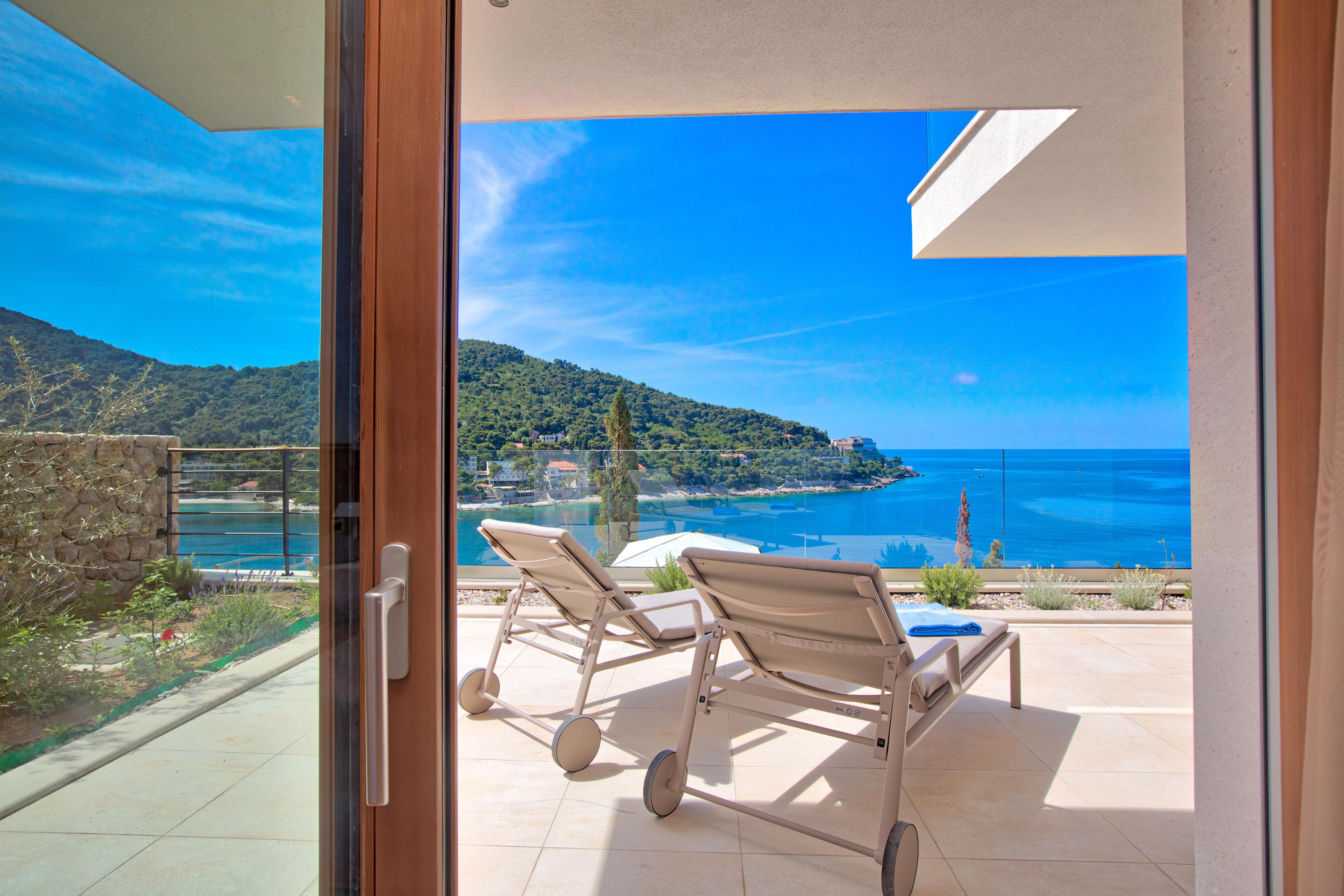 Hotel More (Adults Only) Dubrovnik Bagian luar foto View from the hotel