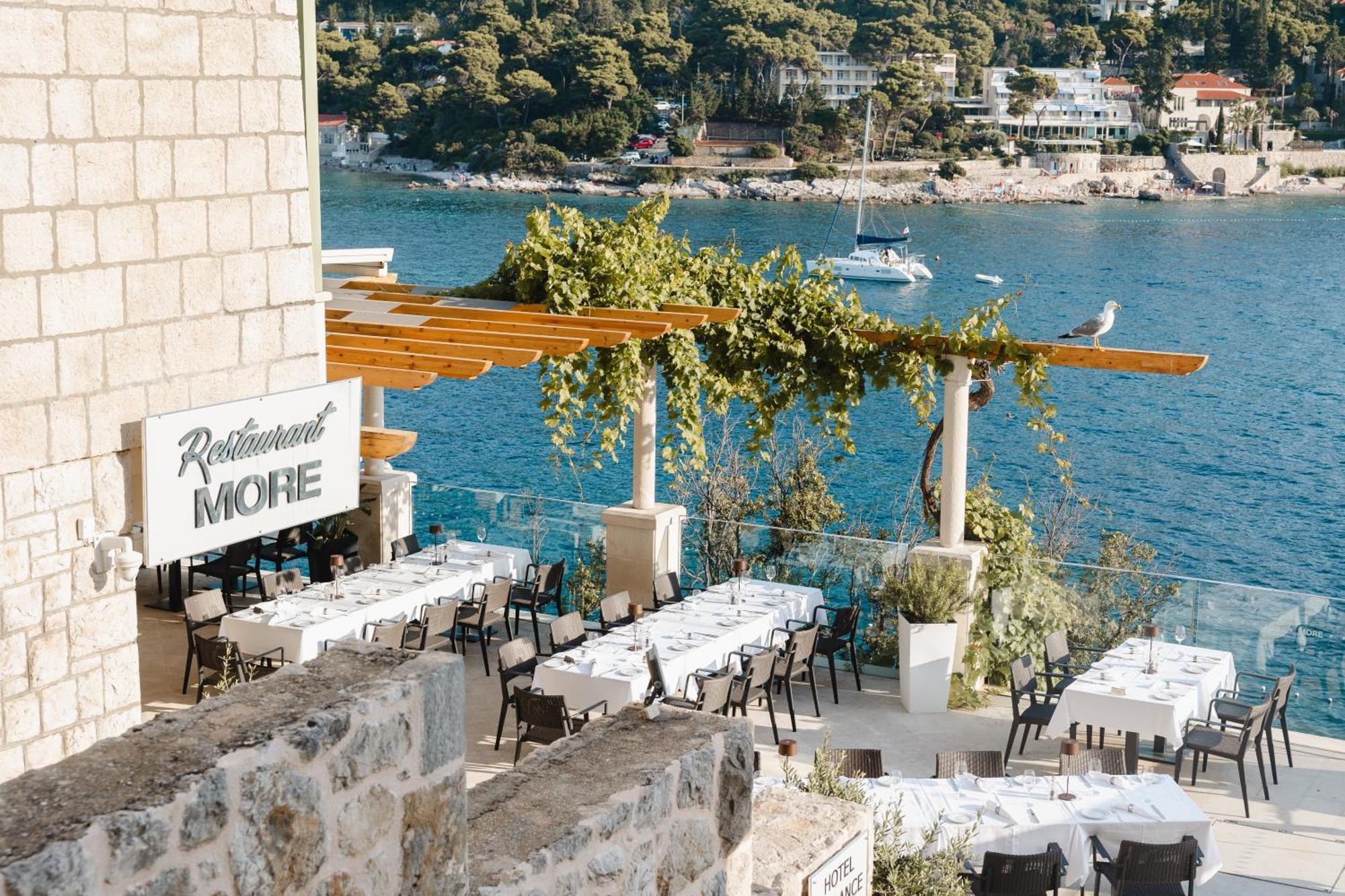 Hotel More (Adults Only) Dubrovnik Bagian luar foto Restaurant "Panorama"